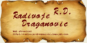 Radivoje Draganović vizit kartica